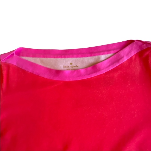 EUC kate spade Vibrant Red and Pink Top - Picture 6 of 10